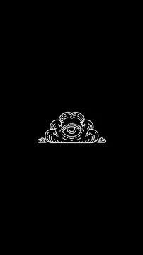 Wallpaper Android or IOS. Eyes of Illuminati in Cloud Black Stock-Illustration