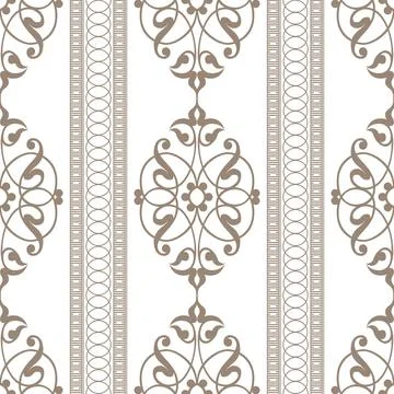 Wallpaper baroque damask. Floral pattern. Ornamental pattern. Seamless ornamenta Stock Illustration