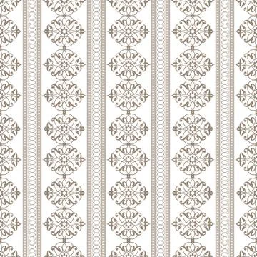 Wallpaper baroque, damask. Floral pattern. Seamless ornamental gold pattern  イラスト素材