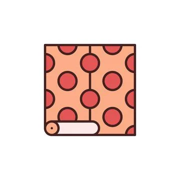 Wallpaper with Circle pattern vector concept colorful icon Stock Illustration