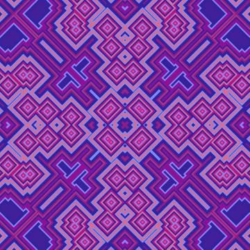 Wallpaper cubic floral seamless generated texture Stock Illustration
