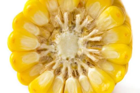 Wallpaper of cut corn macro background pattern Stock-Fotos