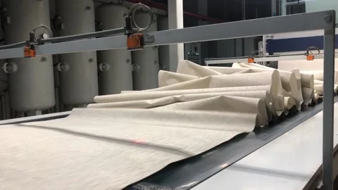 Wallpaper factory. The process of creating wallpaper. Automated wallpaper Stock-Footage 199095718