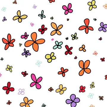 Wallpaper flower Illustrazione stock