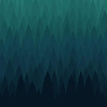 Wallpaper forest Stock Illustration