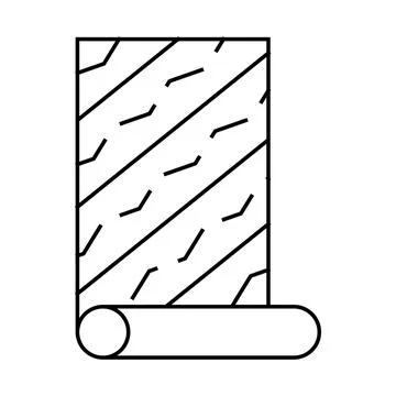 Wallpaper glue line icon vector black illustration Stock Illustration