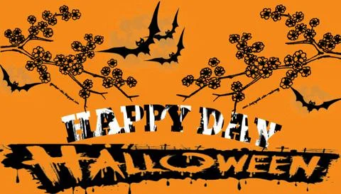 Wallpaper Halloween Ilustração Stock
