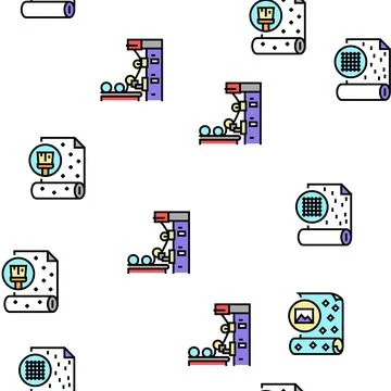 Wallpaper Interior Vector Seamless Pattern 스톡 일러스트