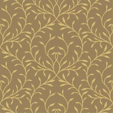 Wallpaper with leaves Stock Illustration