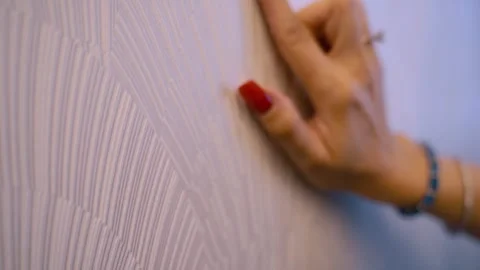 Wallpaper Mastery: Where Design Meets Elegance Stock Footage 304799400