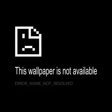 This wallpaper Is not available pixel art error screen on black background. 스톡 일러스트
