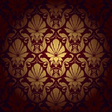 Wallpaper pattern background. Collection pattern. Vector Stock Illustration