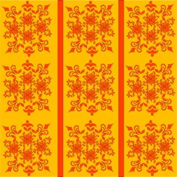 Wallpaper pattern red Stock Illustration