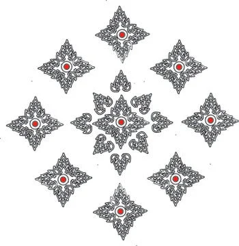 Wallpaper pattern Thailand Stock Illustration