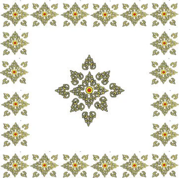 Wallpaper pattern Thailand Stock Illustration