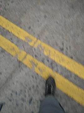 Wallpaper of a sidewalk with different city elements in daylight Fotos Stock