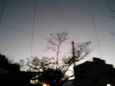 Wallpaper of a sky with different elements Foto stock