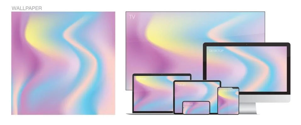 Wallpaper for smartphone tablet laptop desktopcomputer or tv 스톡 일러스트