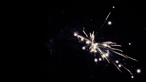 Wallpaper with sparkling fireworks collage. changing frames. Stock Footage 330896197
