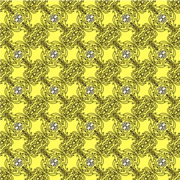 Wallpaper in the style of Baroque. A seamless vector background. Stock Illustration