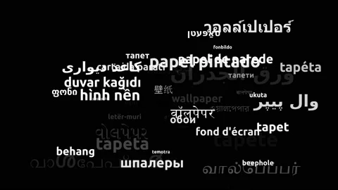 Wallpaper Translated in 49 Worldwide Languages Endless Looping 3d Zooming Wor Stock-Footage 145200076