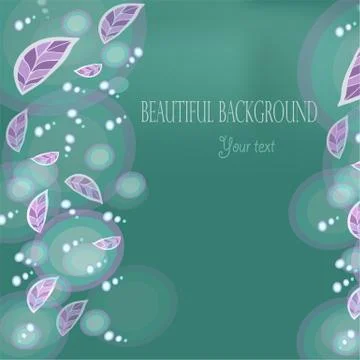 Wallpaper vector banner beautiful abstraction with flowers for text Stock Illustration