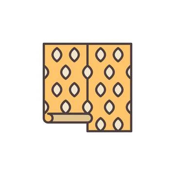 Wallpaper vector concept colored modern icon or sign Stock Illustration