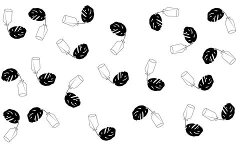 Wallpaper. Wall Decor for interior home decoration. Illustrazione stock
