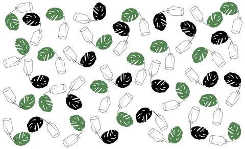 Wallpaper. Wall Decor for interior home decoration. Illustrazione stock