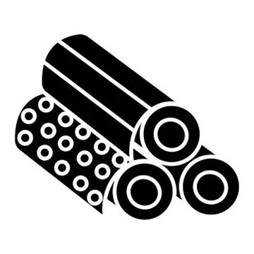 Wallpaper - wrapper graphic paper icon, vector illustration, black sign on Stock Illustration