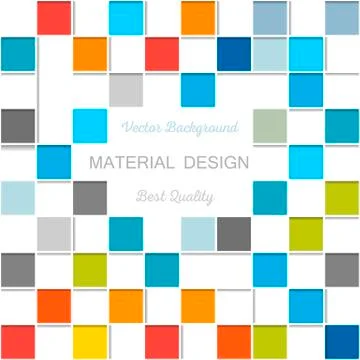 Wallpapers for mobile OS in style material design and minimalism 스톡 일러스트