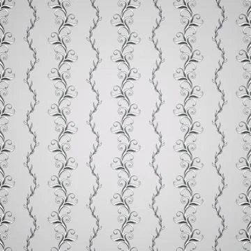 Wallpapper seamless gray pattern on light background Stock Illustration