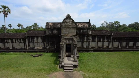 Walls of Angkor Wat Stock Footage 99678104