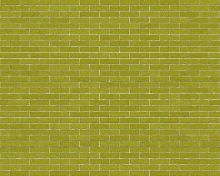 The walls are made of bricks of green Illustrazione stock
