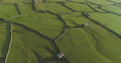 Walls barns and pastures Stock Footage 166404415
