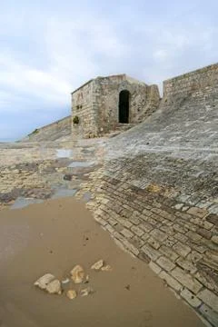 Walls on a beach Stock Photos
