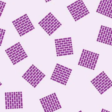 Walls building structure glyph seamless pattern Illustrazione stock