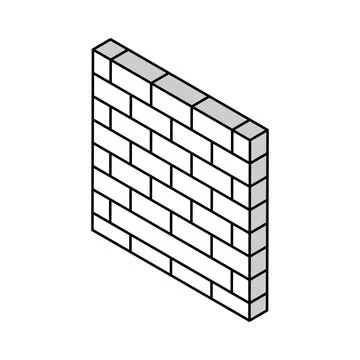 Walls building structure isometric icon vector illustration Ilustración de archivo