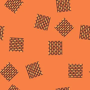 Walls building structure vector seamless pattern 스톡 일러스트