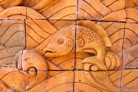 Walls of earthenware Stock Photos