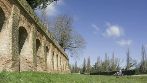 The walls of Ferrara Stock Footage 149443161