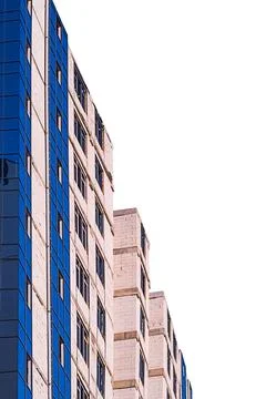 Walls of multi-storey building during construction and installation of new pl Stock Photos