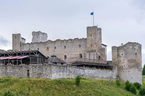 Walls of the old castle. Stock Photos