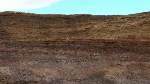 Walls of old quarry Stock Footage 88374875