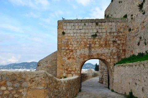 Walls of stone Stock Photos