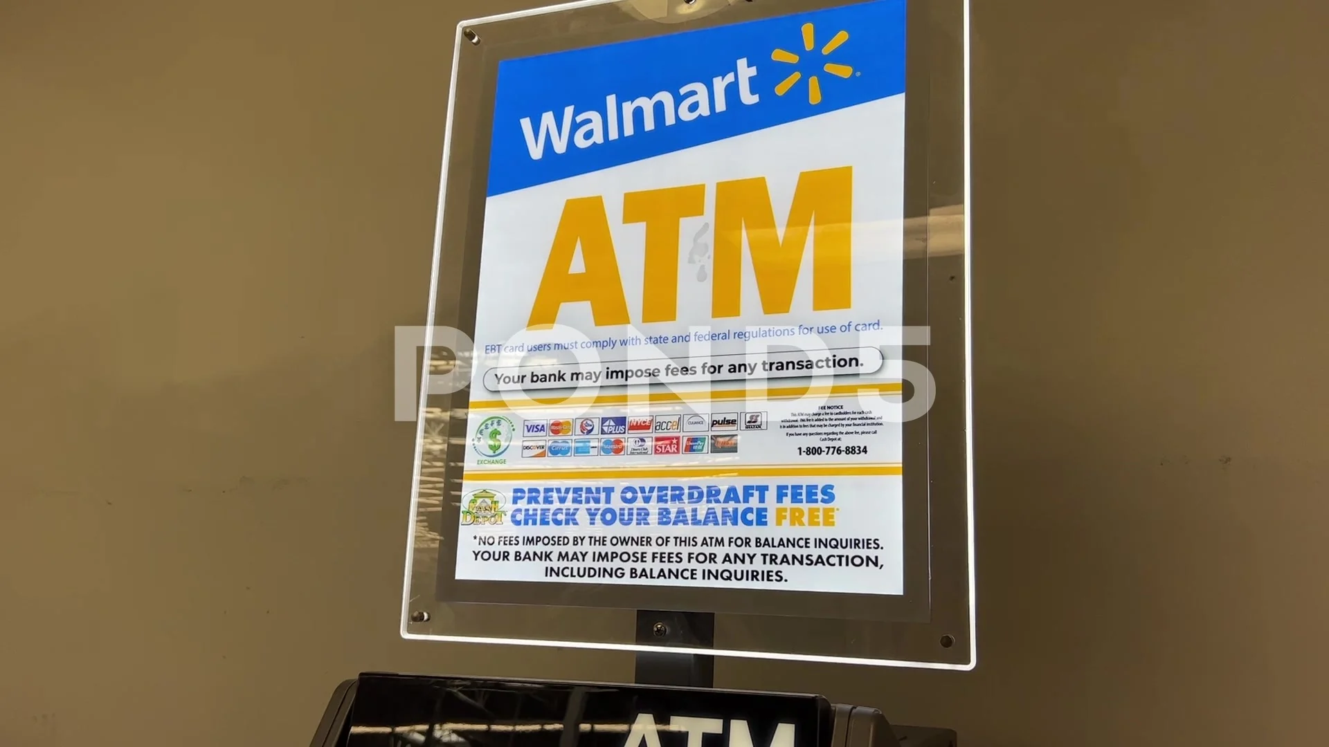 Does Walmart Have Bitcoin Atm Walmart ATM Machine Stock Video Pond5