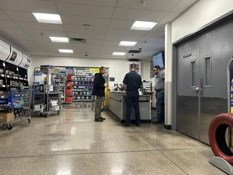 Walmart Auto Care 스톡 사진