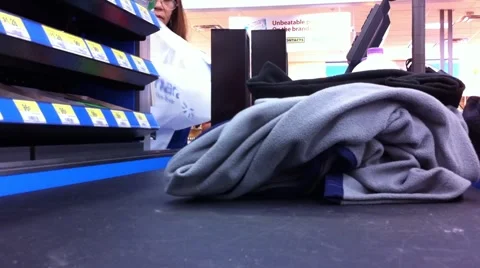 Walmart Checkout Clerk Stock Footage 917619