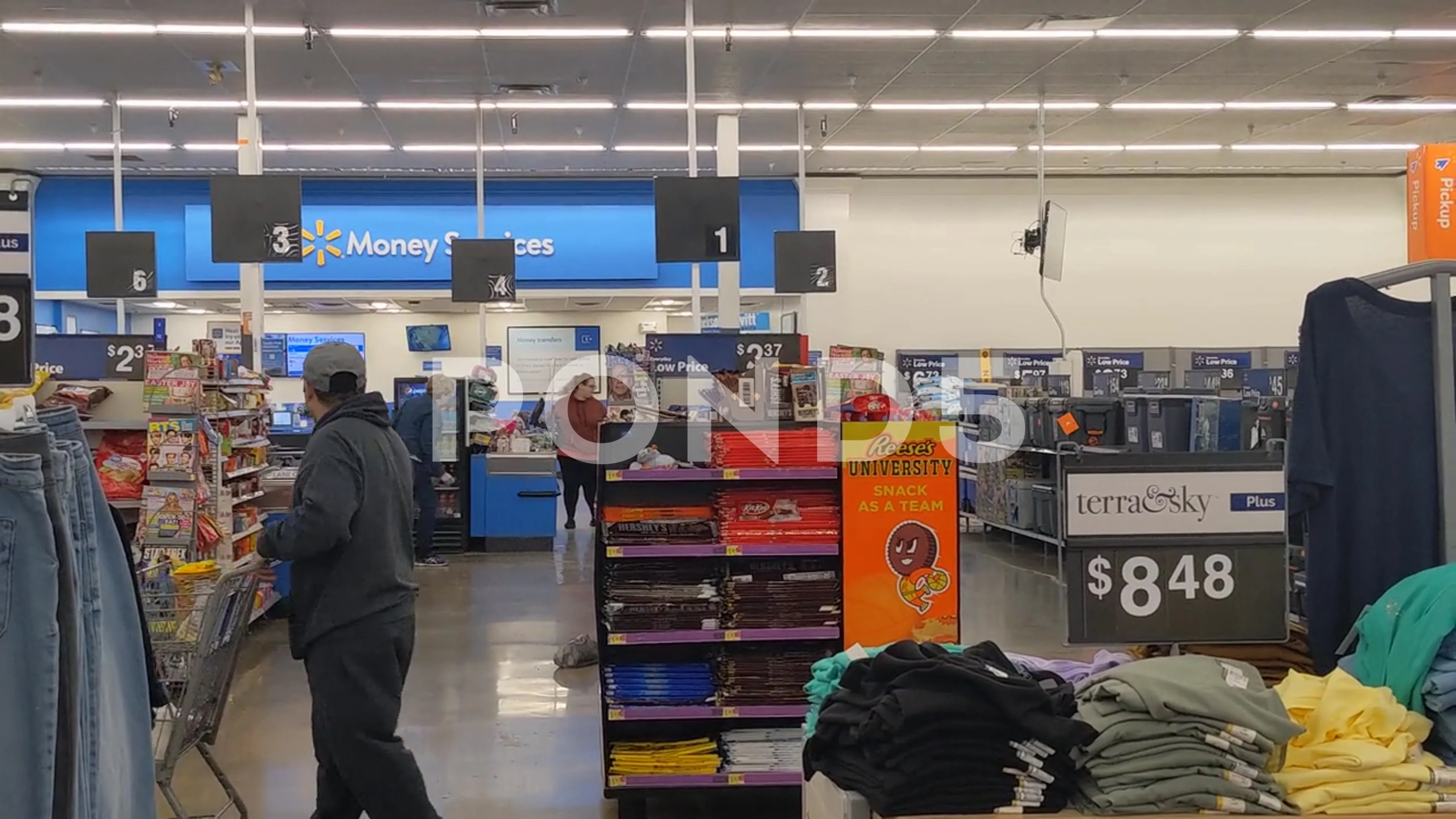 Walmart Checkout Line, Stock Video