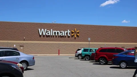 Walmart Retail Location. Stock Footage 76216413